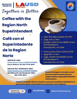 Coffee with Region North Superintendent Flyer